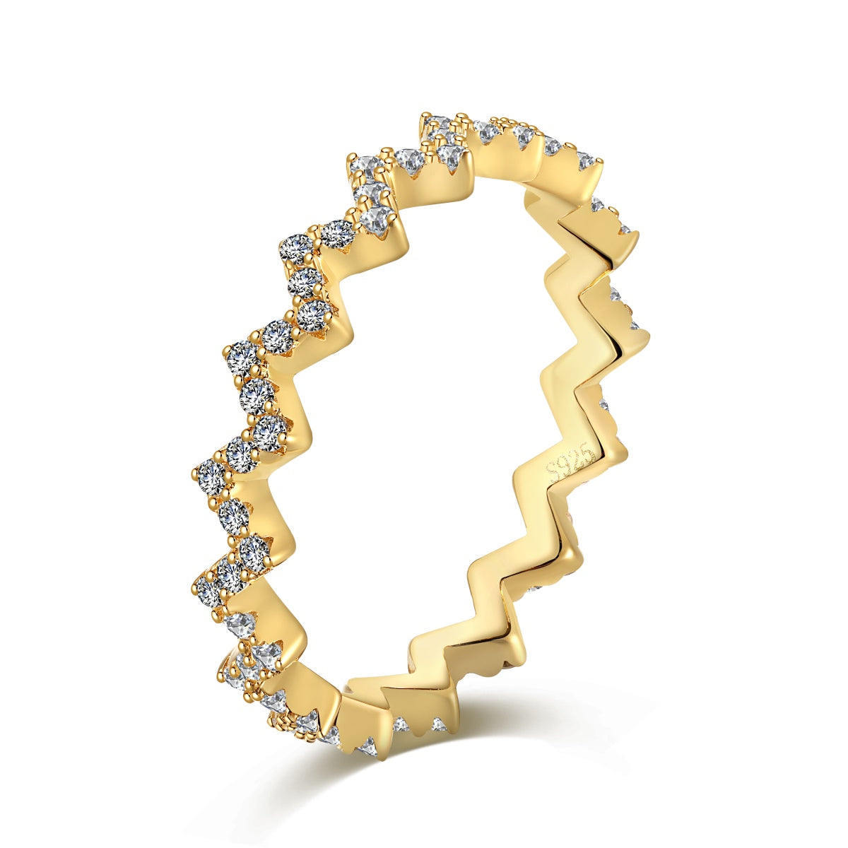 [Marin Jewelry]Delicate Enchanting Wave Shape Daily Ring