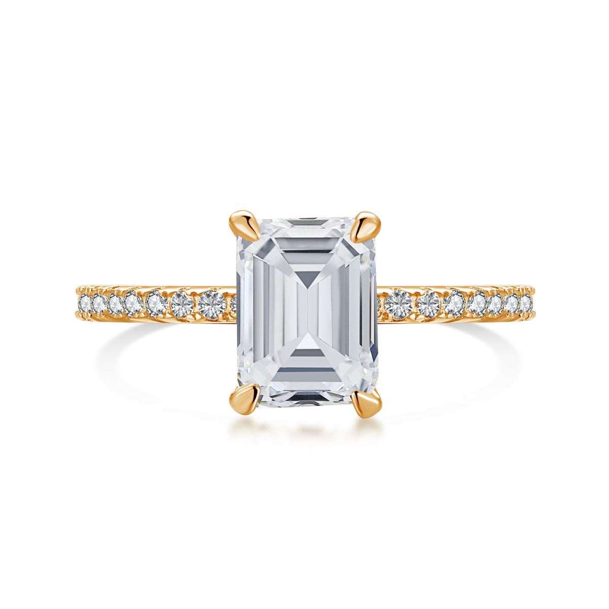 [Marin Jewelry]2.0 Carat Scintillating Ornate Radiant Cut Party Ring
