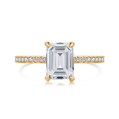 [Marin Jewelry]2.0 Carat Scintillating Ornate Radiant Cut Party Ring