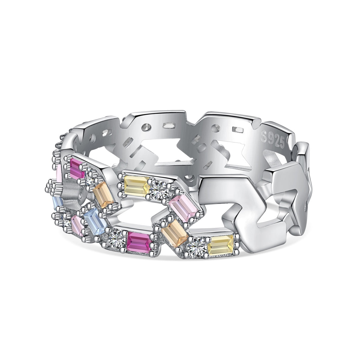 [Marin Jewelry]Sparkling Vibrant Emerald Cut Daily Ring