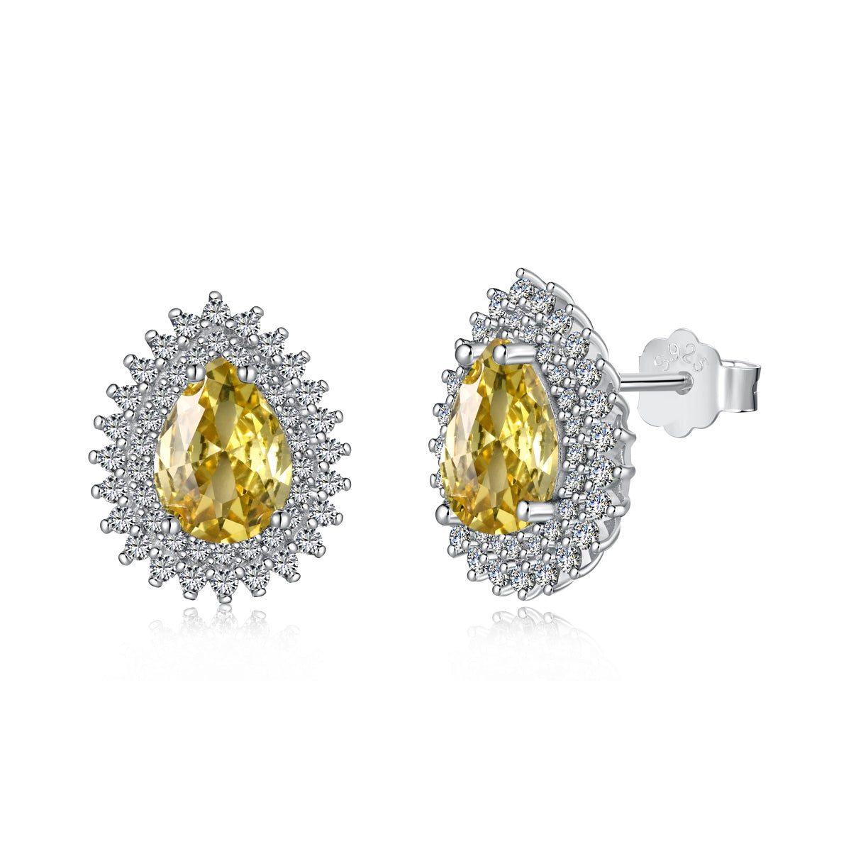 [Marin Jewelry]Delicate Gorgeous Pear Cut Daily Earrings