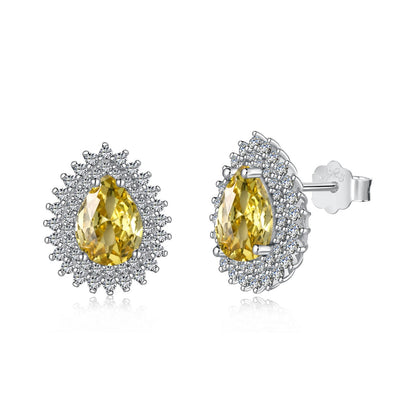 [Marin Jewelry]Delicate Gorgeous Pear Cut Daily Earrings