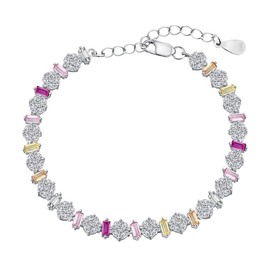 [Marin Jewelry]Radiant Colorful Round Shape Daily Bracelet