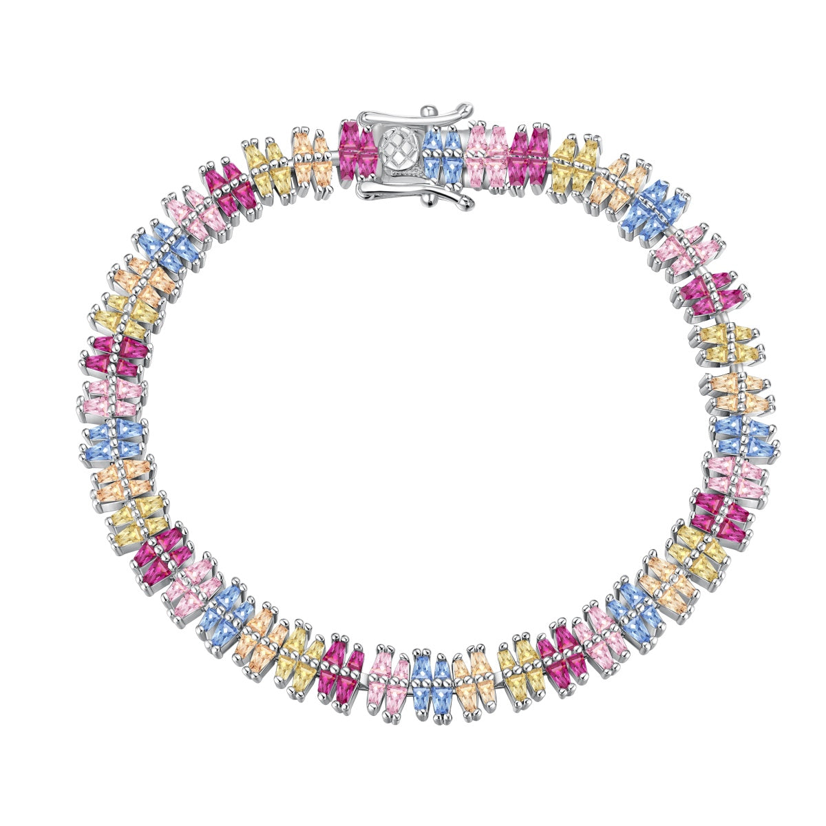 [Marin Jewelry]Sparkling Exquisite Multi Cut Party Bracelet