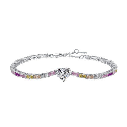 [Marin Jewelry]Delicate Romantic Heart Shape Lover Bracelet