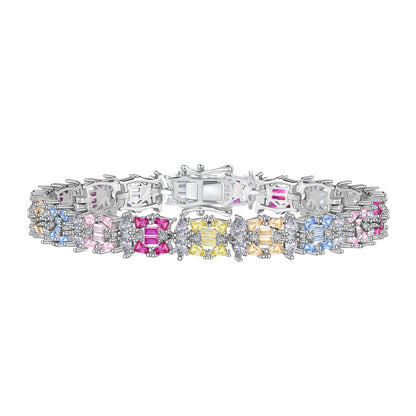 [Marin Jewelry]Delicate Colorful Multi Cut Party Bracelet