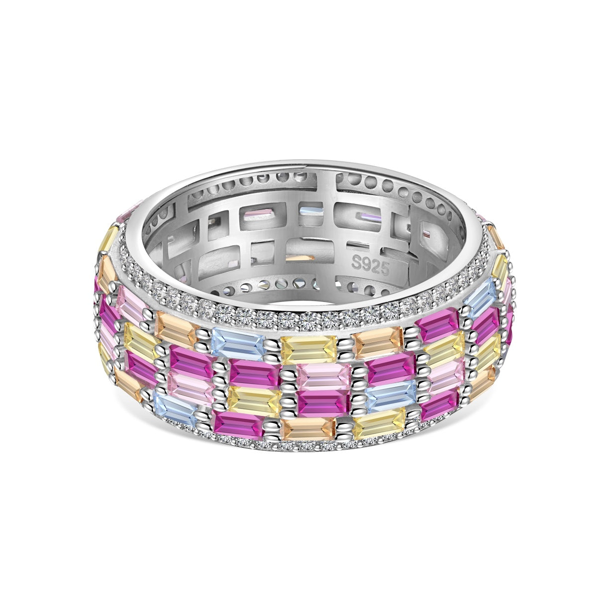 [Marin Jewelry]Radiant Colorful Radiant Cut Daily Ring