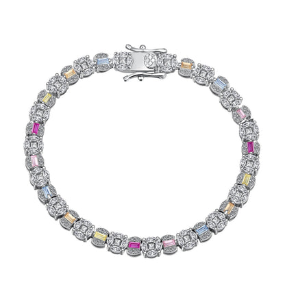 [Marin Jewelry]Dazzling Radiant Multi Cut Daily Bracelet