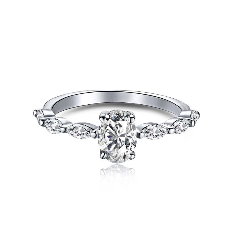 [Marin Jewelry]0.75 Carat Luxurious Vibrant Elongated Cushion Cut Daily Ring