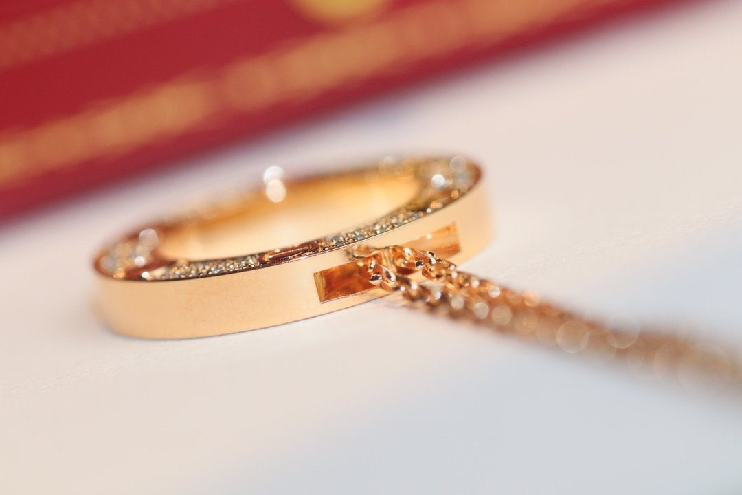 [Marin]COLLIER AMOUR RÉGLABLE OR ROSE