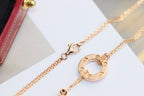 [Marin]COLLIER LOVE AJUSTABLE OR ROSE 2 DIAMANTS