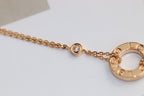 [Marin]COLLIER LOVE AJUSTABLE OR ROSE 2 DIAMANTS