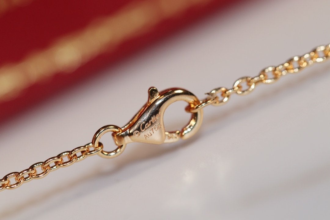 [Marin]LOVE NECKLACE PINK GOLD AND SILVER
