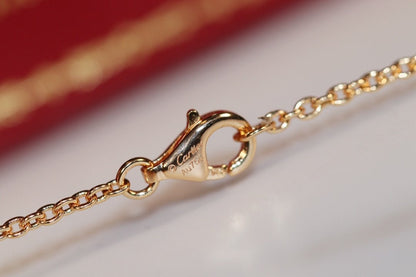 [Marin-Jewelry]LOVE NECKLACE PINK GOLD AND SILVER