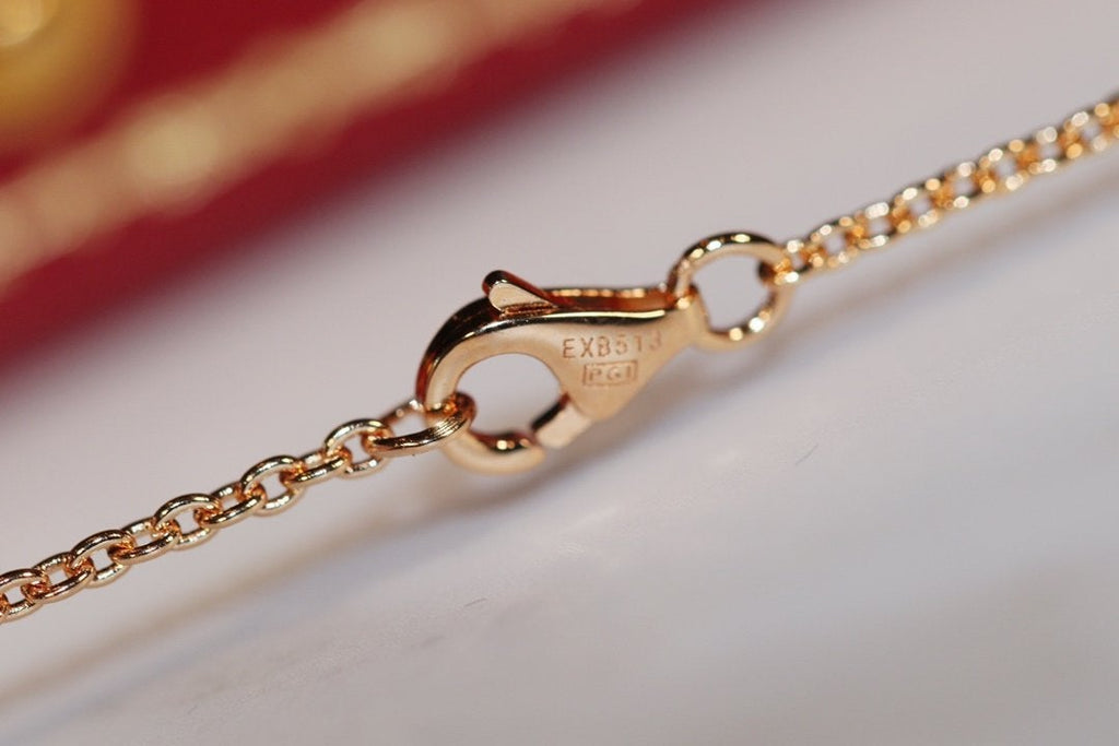 [Marin]LOVE NECKLACE PINK GOLD AND SILVER