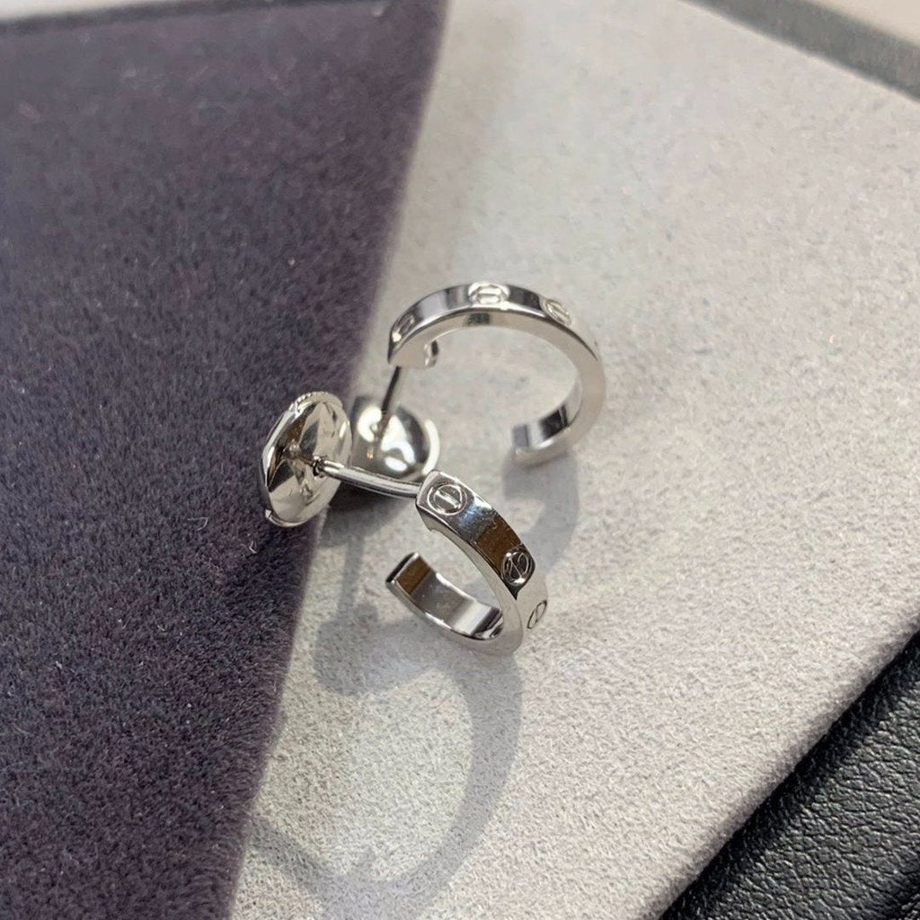 [Marin]LOVE EARRINGS 2.65MM SILVER