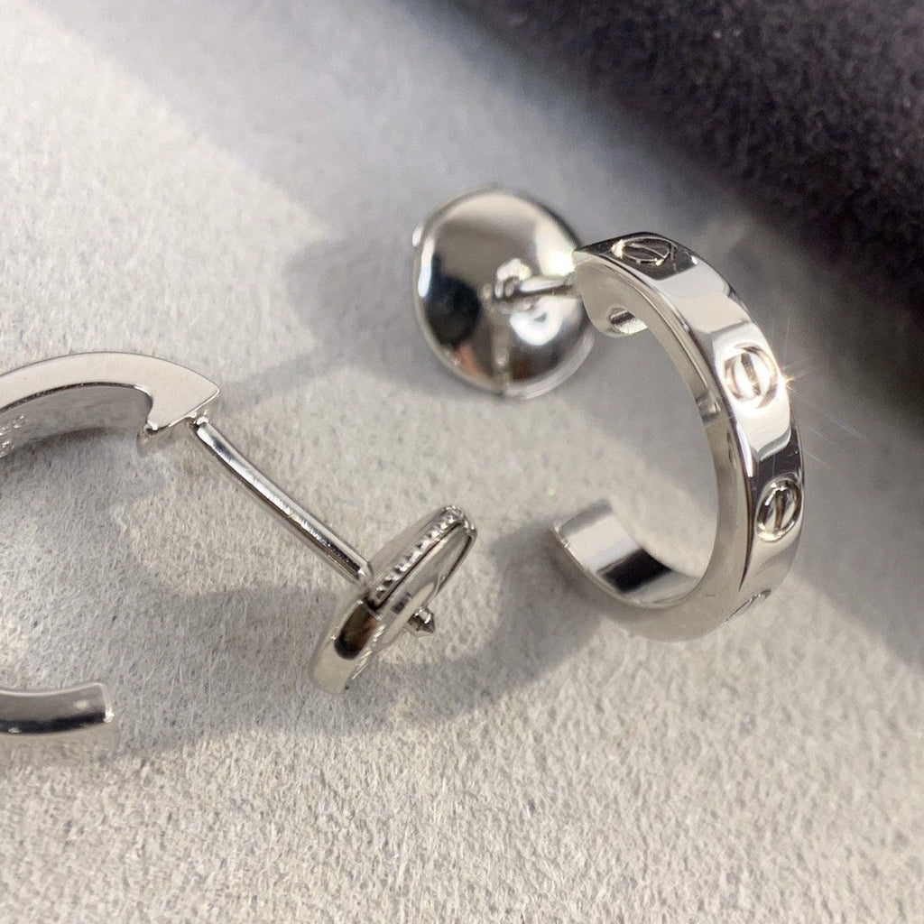 [Marin]LOVE EARRINGS 2.65MM SILVER