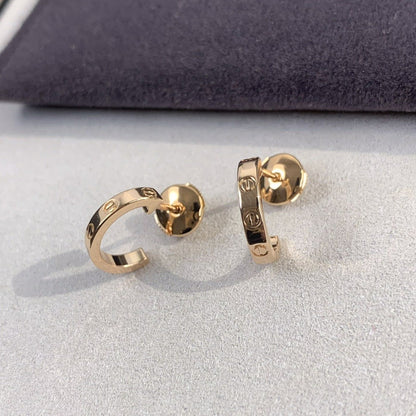 [Marin]LOVE EARRINGS 2.65MM PINK GOLD