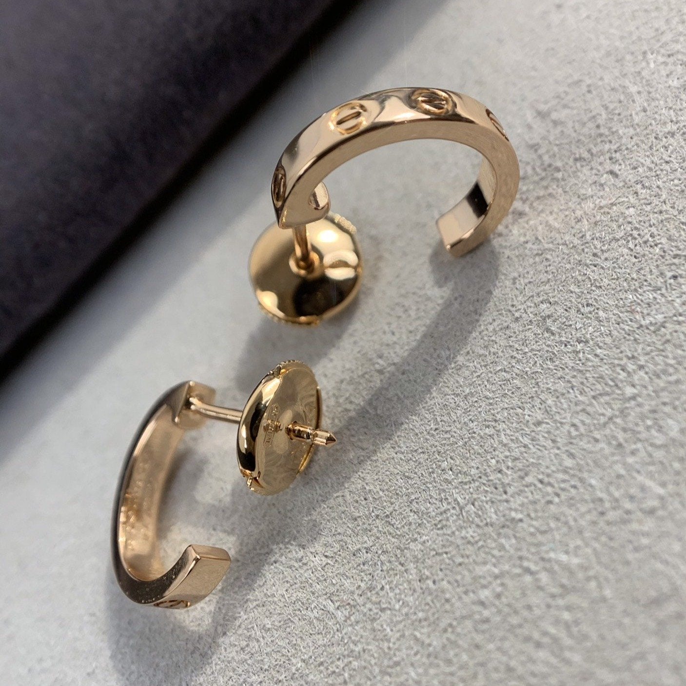 [Marin]LOVE EARRINGS 2.65MM PINK GOLD