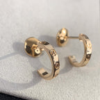 [Marin]LOVE EARRINGS 2.65MM PINK GOLD