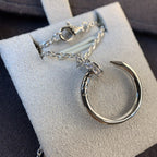 [Marin]JUSTE NECKLACE SILVER DIAMONDS