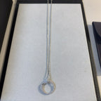 [Marin]JUSTE NECKLACE SILVER DIAMONDS