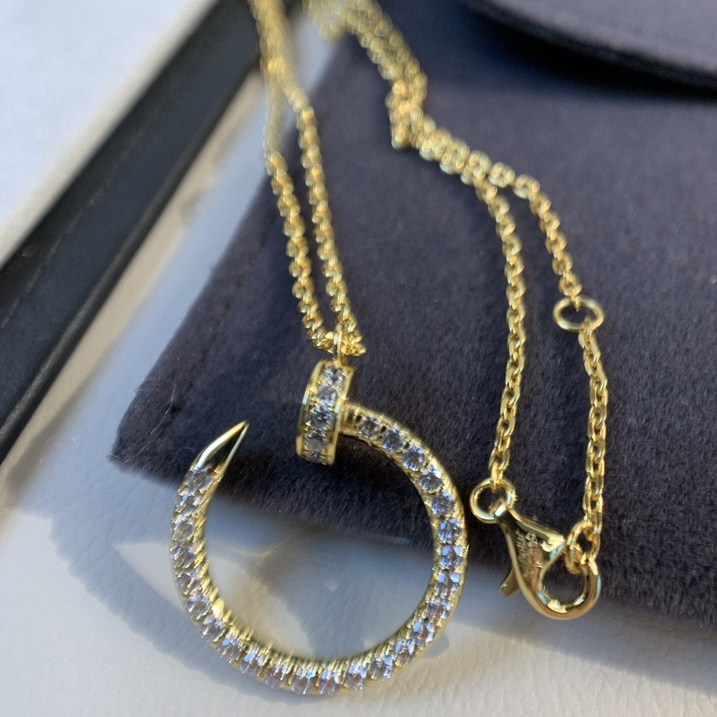 [Marin]JUSTE UN CLOU COLLIER OR DIAMANTS