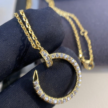 [Marin-Jewelry]JUSTE NECKLACE GOLD DIAMONDS
