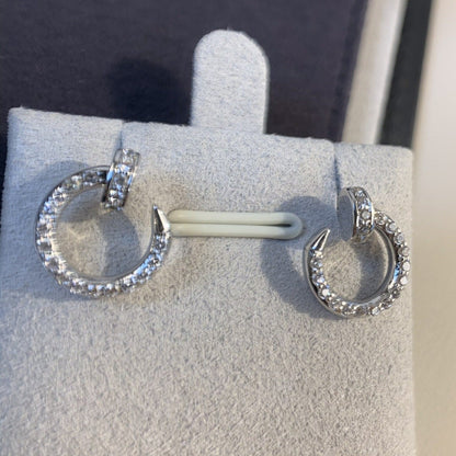 [Marin-Jewelry]JUSTE EARRINGS SILVER DIAMONDS