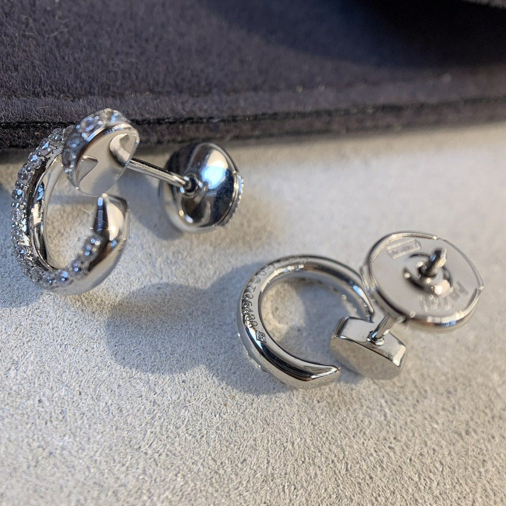[Marin]JUSTE EARRINGS SILVER DIAMONDS