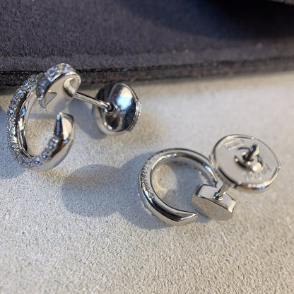 [Marin-Jewelry]JUSTE EARRINGS SILVER DIAMONDS