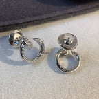 [Marin]JUSTE EARRINGS SILVER DIAMONDS