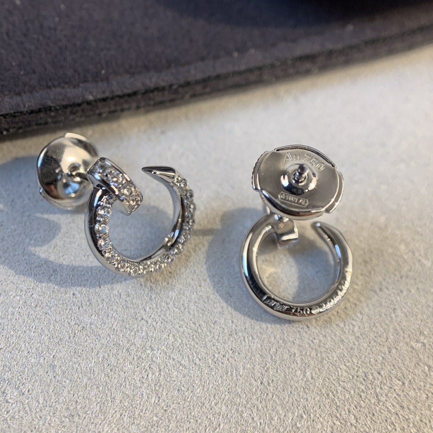 [Marin]JUSTE EARRINGS SILVER DIAMONDS