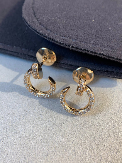 [Marin-Jewelry]JUSTE EARRINGS GOLD DIAMONDS