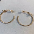 [Marin]JUSTE EARRINGS GOLD DIAMONDS 1.8MM