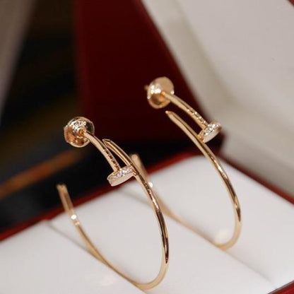 [Marin-Jewelry]JUSTE EARRINGS DIAMONDS 1.8MM
