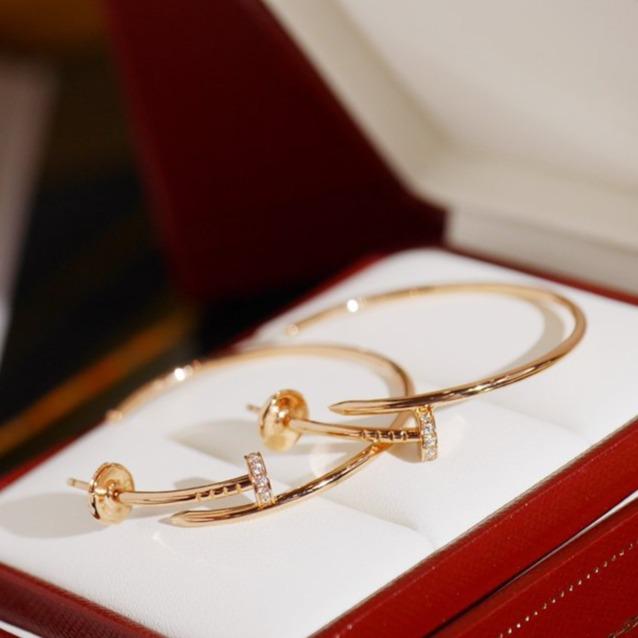 [Marin-Jewelry]JUSTE EARRINGS DIAMONDS 1.8MM