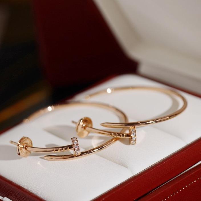 [Marin-Jewelry]JUSTE EARRINGS DIAMONDS 1.8MM