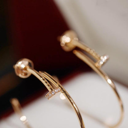 [Marin-Jewelry]JUSTE EARRINGS DIAMONDS 1.8MM