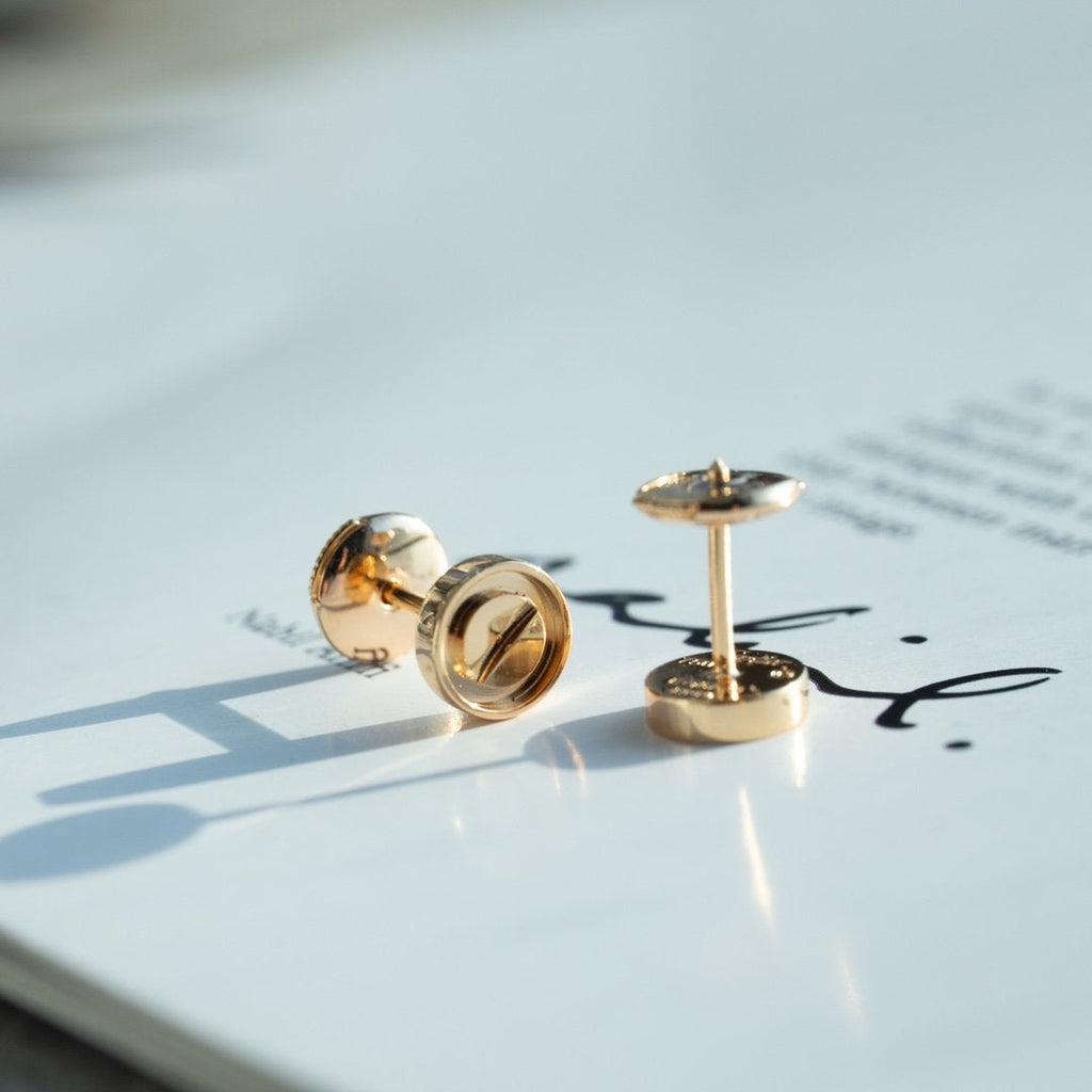 [Marin]LOVE EARRINGS PINK GOLD 10MM