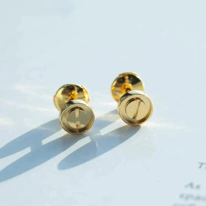 [Marin-Jewelry]LOVE EARRINGS GOLD 10MM
