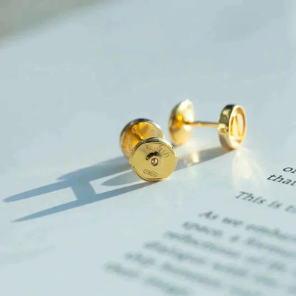 [Marin-Jewelry]LOVE EARRINGS GOLD 10MM