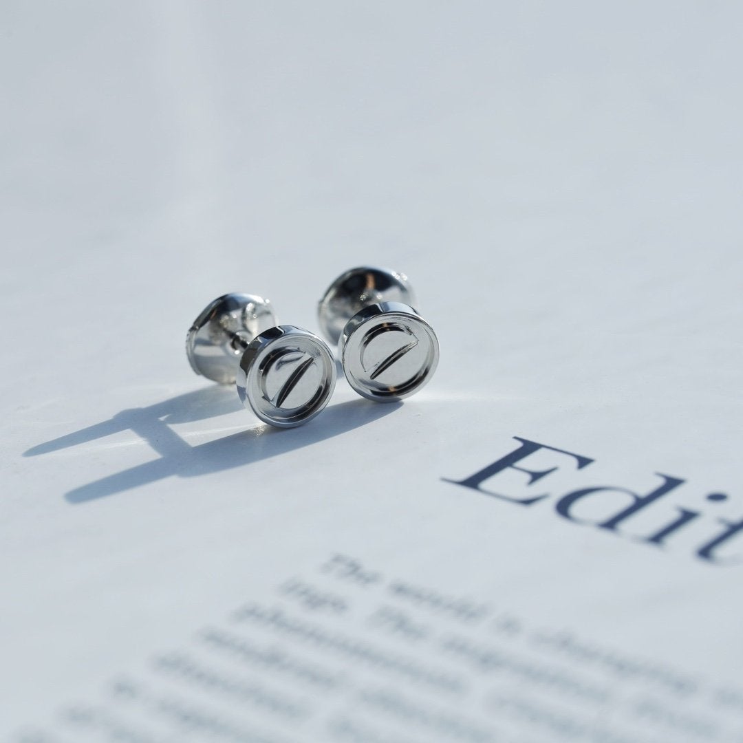 [Marin-Jewelry]LOVE EARRINGS SILVER 10MM