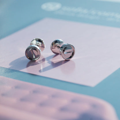[Marin-Jewelry]LOVE EARRINGS SILVER 10MM