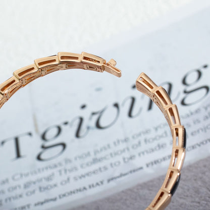 [Marin]SERPENTI BRACELET PINK GOLD ONYX