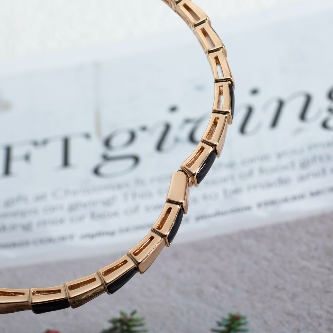 [Marin]SERPENTI BRACELET PINK GOLD ONYX
