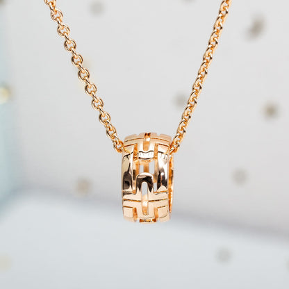[Marin]PARENTESI NECKLACE PINK GOLD