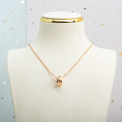 [Marin]PARENTESI NECKLACE PINK GOLD