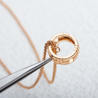 [Marin]PARENTESI NECKLACE PINK GOLD