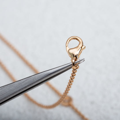 [Marin]PARENTESI NECKLACE PINK GOLD
